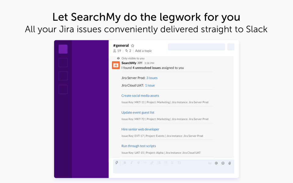 screenshot of SearchMy for Slack